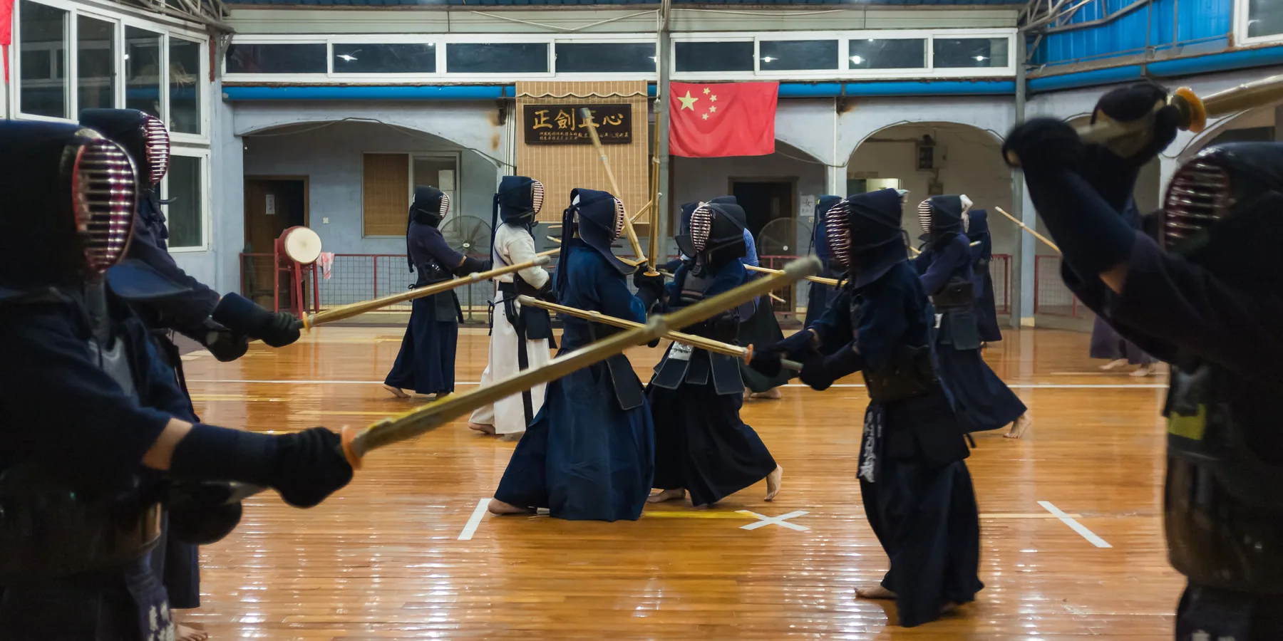 广州修道馆学员成组练习